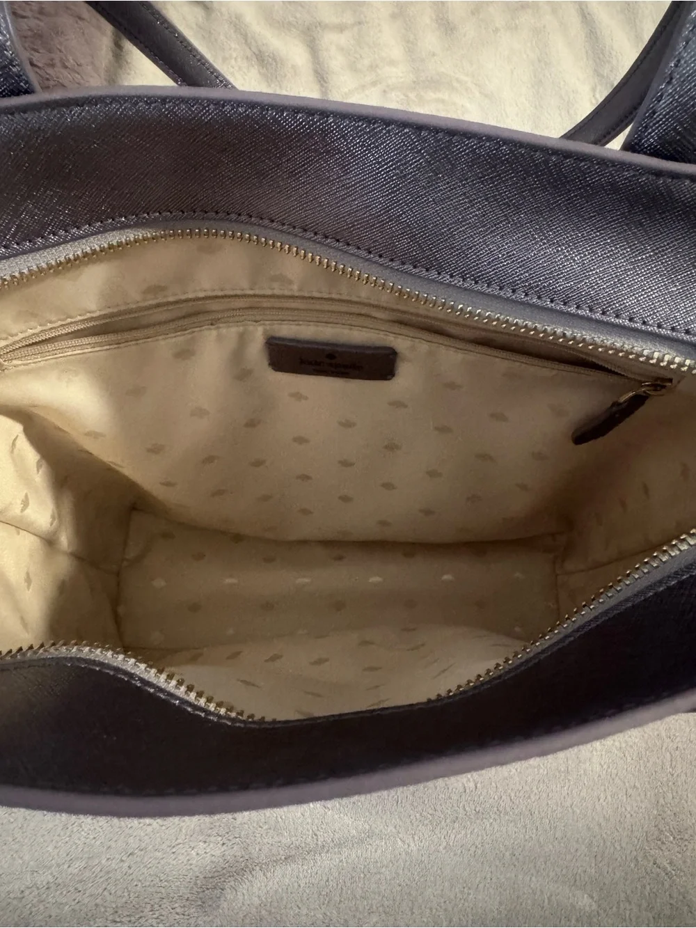 kate spade Glitter Lavender Tote